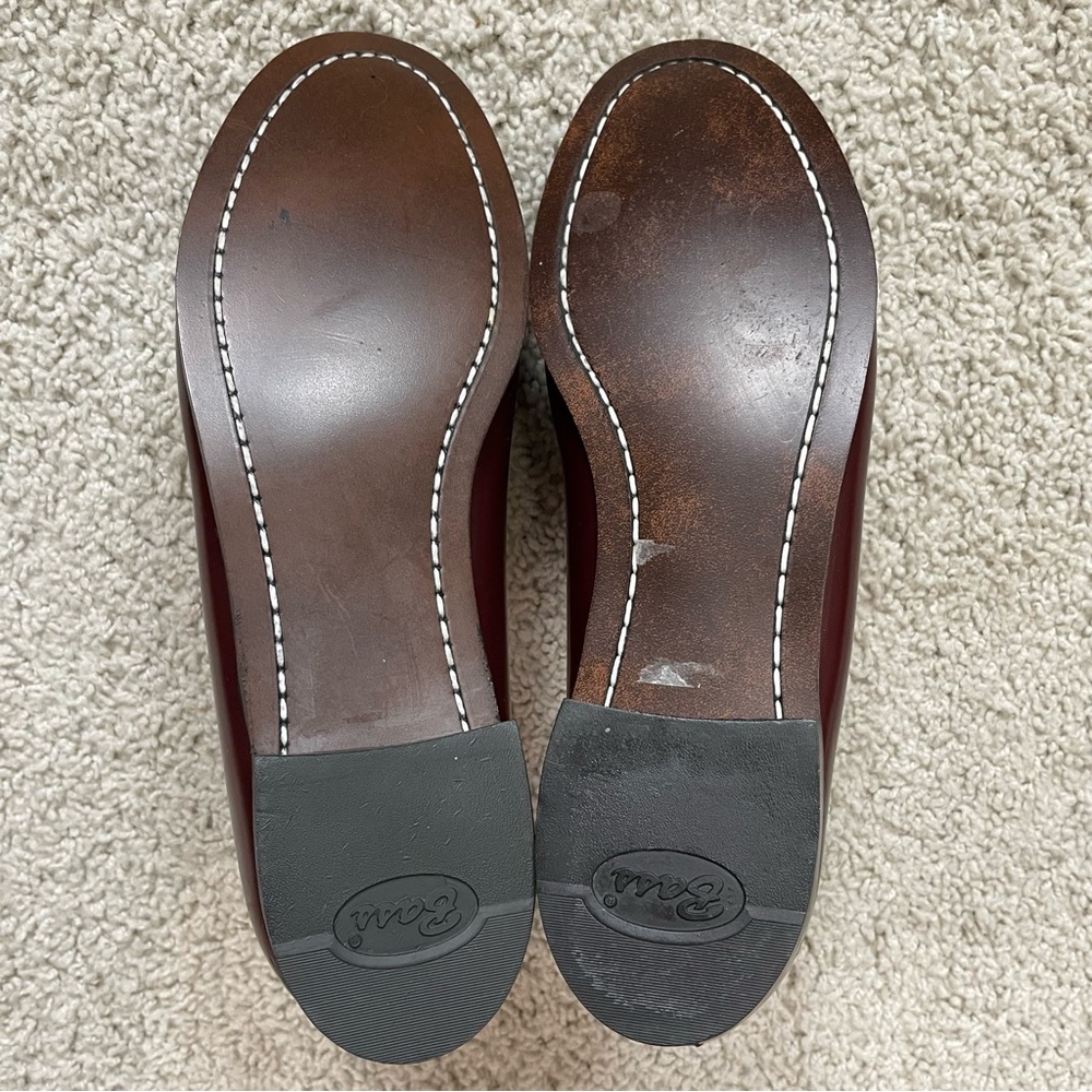 NOS! Women's WEEJUNS GH Bass CORCOVAN Leather TASSEL LOAFERS Preppy SHOES 10 B - Picture 5 of 7